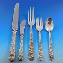 Repousse by Kirk Sterling Silver Flatware Service For 8 Set 53 Pcs Dinner Size - $3,757.05