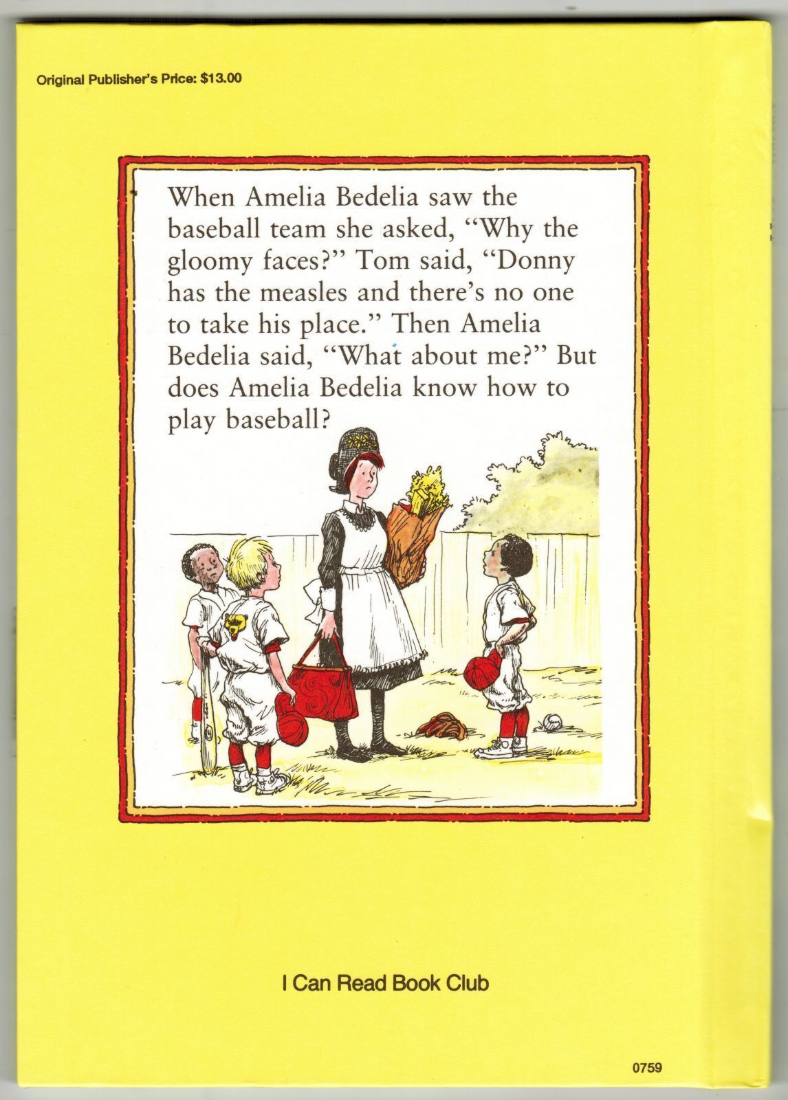 1972 I CAN READ Weekly Reader Play Ball Amelia Bedelia Peggy Parish HC