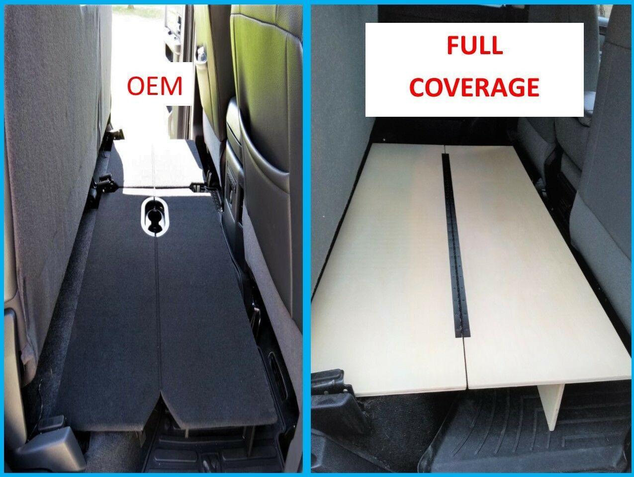 Fold Flat Floor | 09-18 Ram 1500 2500 3500 Truck Rear Seat Cargo Floor ...