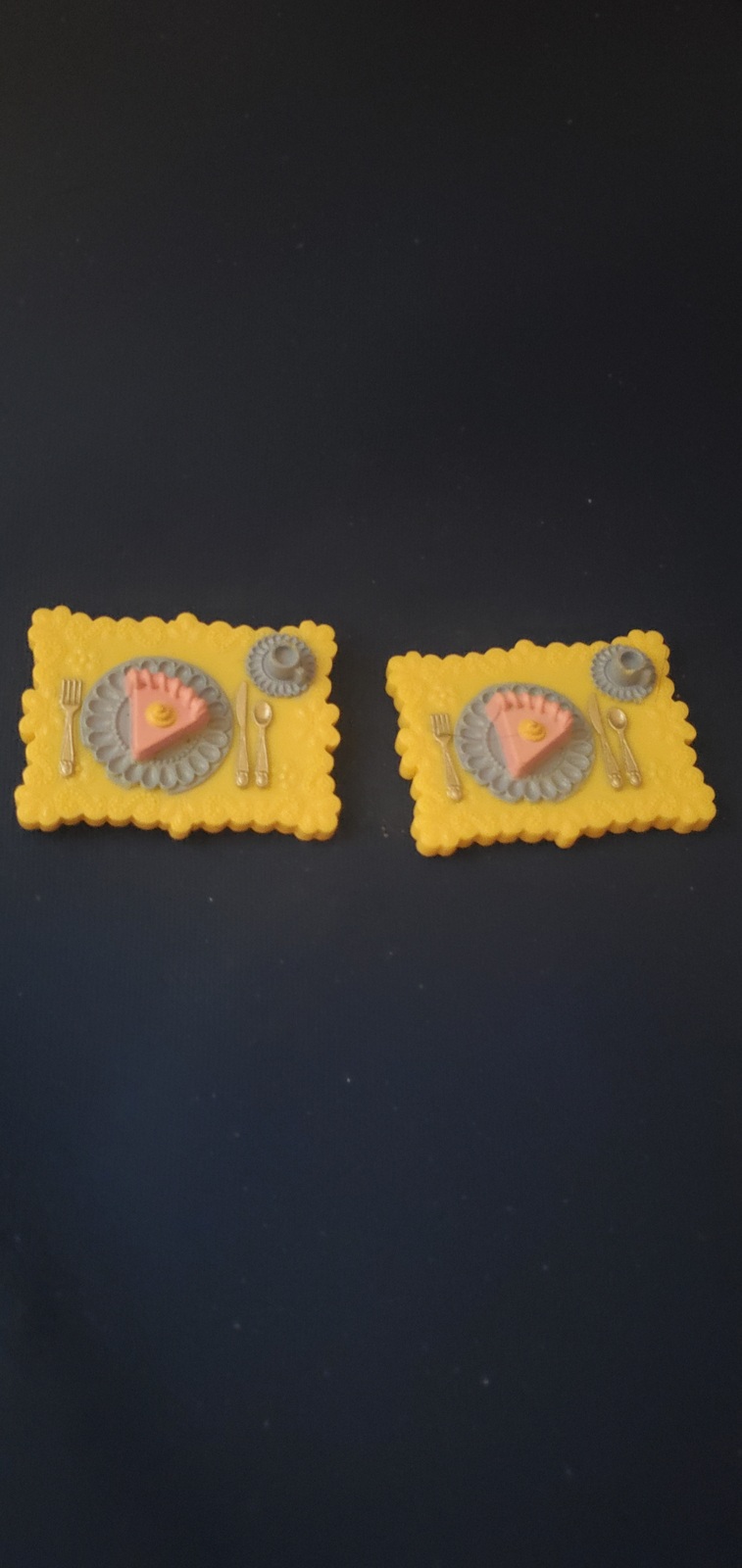 Fisher-Price Loving Family TABLE PLACEMAT SETTING Food Dollhouse Furniture Parts 