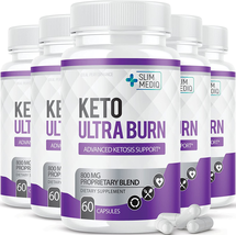 (5 Pack) Keto Ultra Burn Pills Advanced Max Boost (300 Capsules) - $69.95