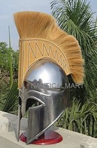 NauticalMart Armor Spartan Helmet with Plume Greek Armor Metallic Medieval Tourn image 2