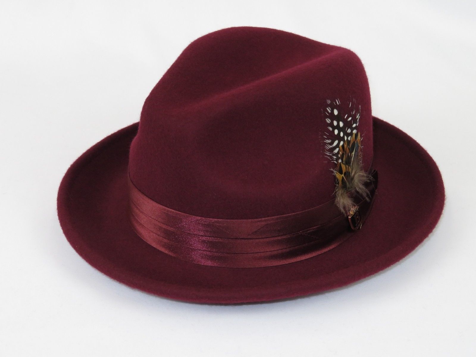 burgundy wool hat