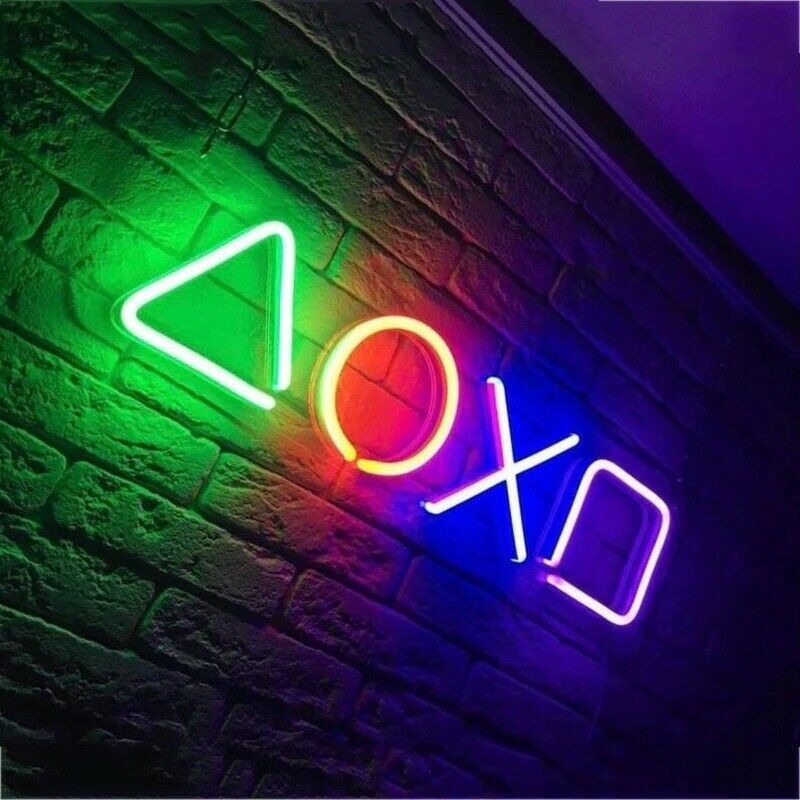 Gaming Joystick Controller Icon Neon Sign For Man Cave Game Room Wall Decor