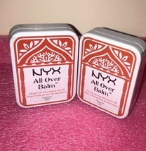Lot Of 2 NYX Cosmetics All Over Balm Infused with Macadamia Nut Oil .88 oz - $14.49