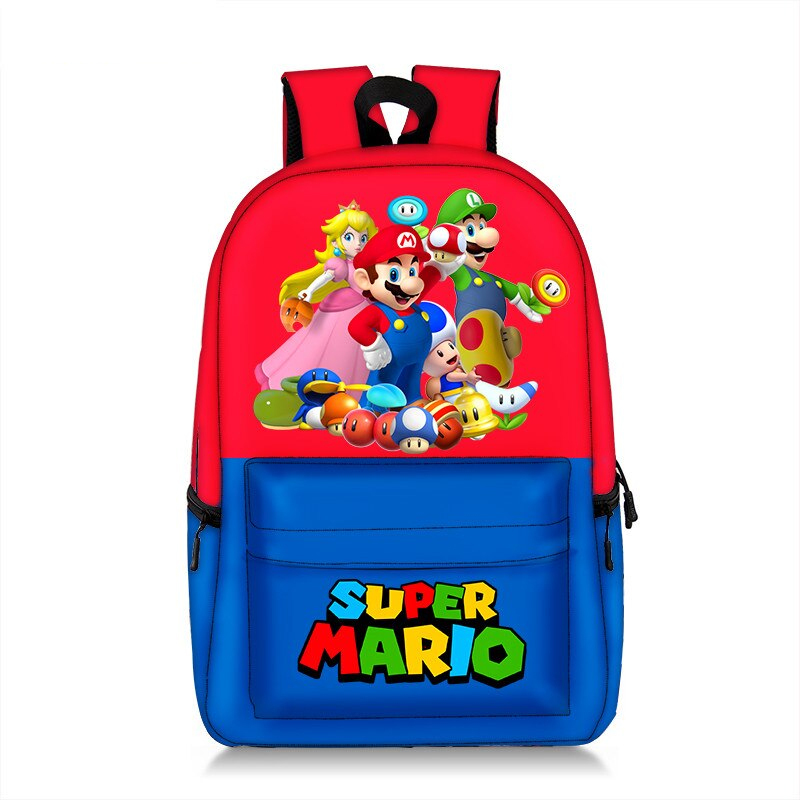 Super Mario Bros School Book Backpack Bag - Backpacks & Bags