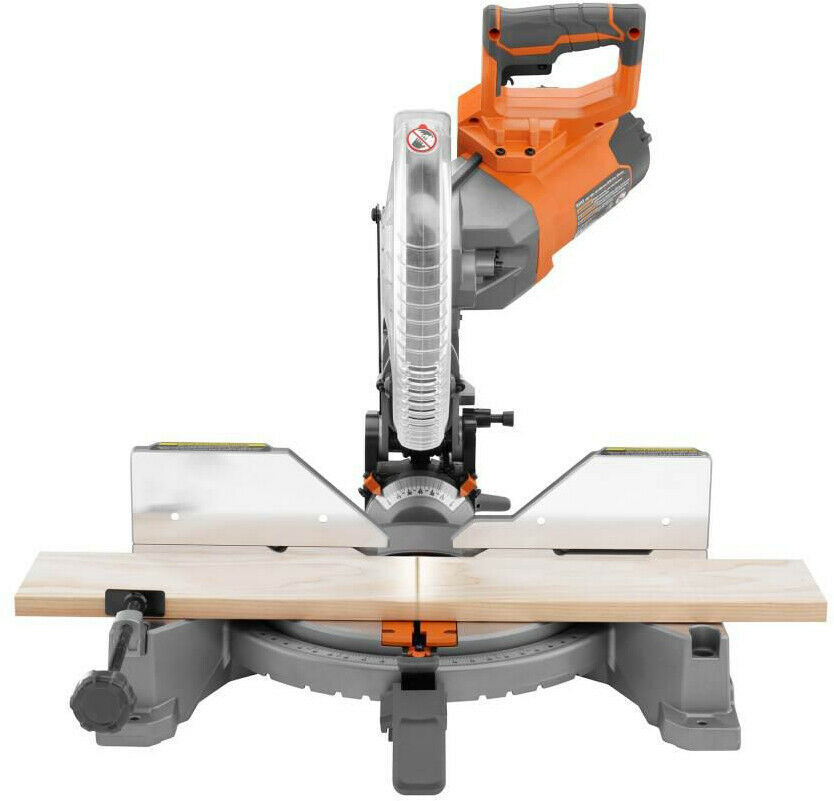 RIDGID Miter Saw 10 in. 15 Amp Dual Bevel Positive