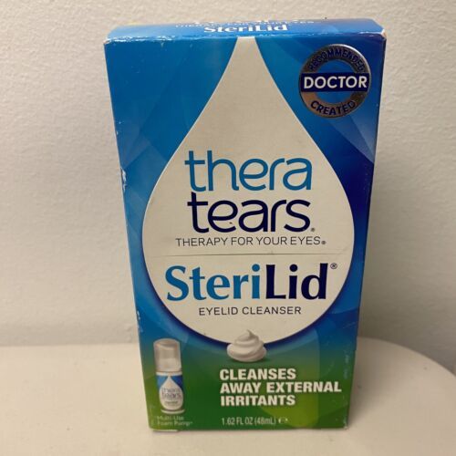 Thera Tears SteriLid Eyelid Cleanser MultiUse Foam Pump, 1.62 fl oz SEALED NEW Other Vision Care