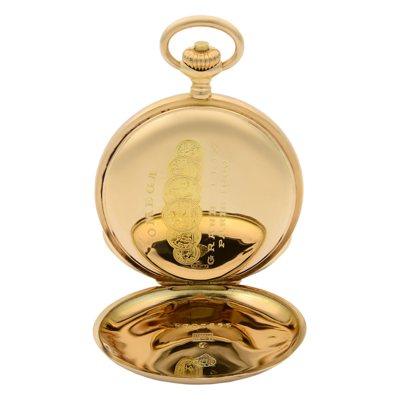 Omega Grand Prix Paris 1900 14K Gold Manual Wind Pocket Watch