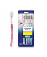 6X Oral-B Sensible Toothbrush-Extra Doux (4 PC Paquet) Pour Gommes Gratu... - $40.49