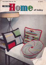 Vtg Pattern Book Crochet Knit FOR THE HOME OF TODAY Star No. 108 Pillow ... - $4.00
