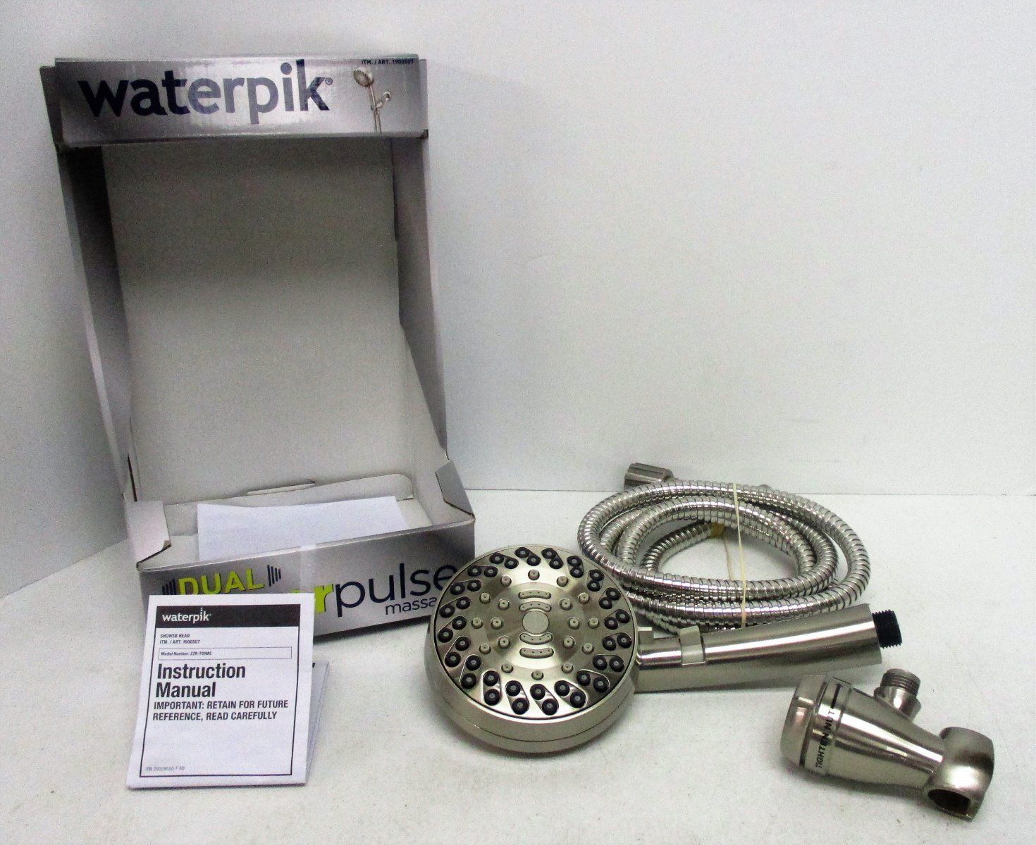 Waterpik Dual Power Pulse Massage ZZR769ME with 4 Massaging Streams Showerheads