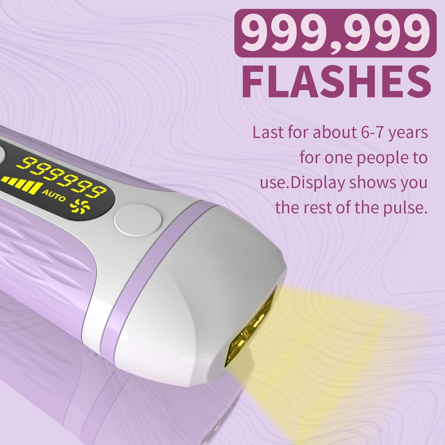 Painless Permanent IPL Hair Removal Device for Women & Men 999,999