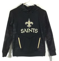 New Orleans Saints / NFL Team Apparel / Hoodie Sweatshirt / Black / Yout... - $29.37