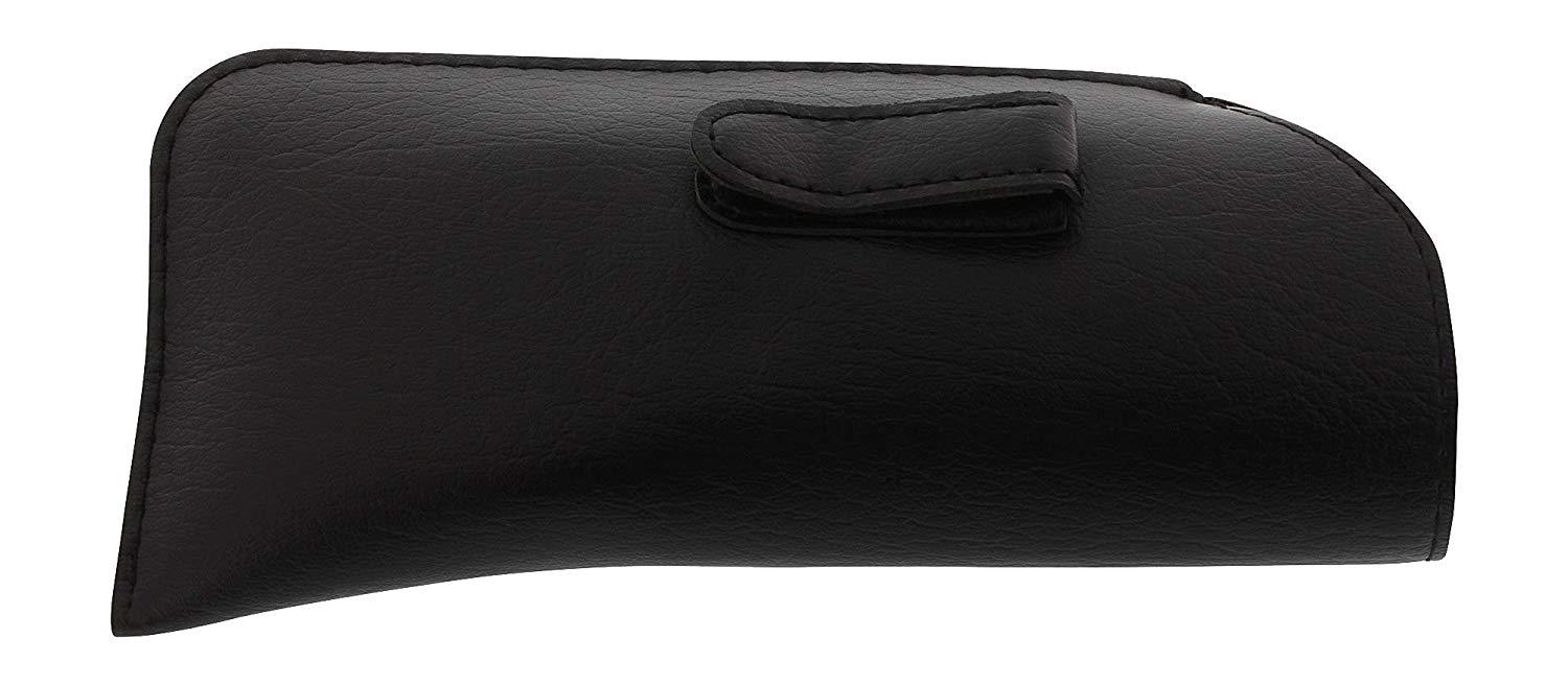 Mens Black Slipin Eyeglass Case With Clip And Belt Loop Fits Safety