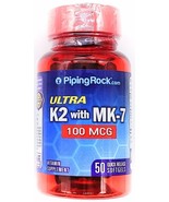 Ultra Vitamin K2 MK-7 100mcg Softgels Menaquinone Dietary Supplement Non... - $11.90