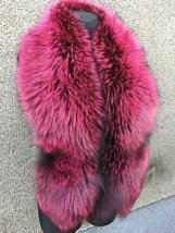 Silver Fox Fur Collar 55' Saga Furs Royal Stole Pink image 5