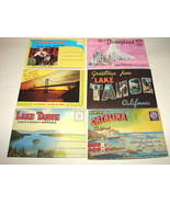 6 1950s California Souvenir Postcard Folder Photo Sets - $17.99