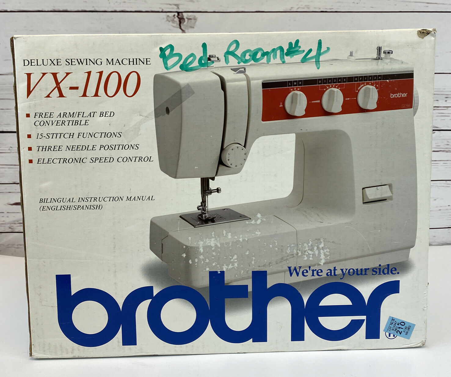 Brother VX1100 Deluxe Sewing Machine 15Stitch Functions NEW in Box