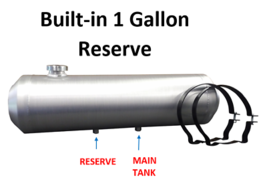 8.5 GALLON 8x40 END FILL SPUN ALUMINUM GAS TANK 1//4 NPT TRIKE DUNEBUGGY