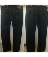 Levi&#39;s 501 Men&#39;s Denim Blue Jeans Straight Fit 38 x 32 Button Fly - $39.98