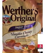 Introducing Werther&#39;s Original Vanilla Chewy Caramels Sugar Free 2.75 OZ... - $18.99