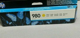 Genuine HP 980 Ink Cartridge D8J09A Yellow Officejet X555 MFP X585 Sealed - $23.75