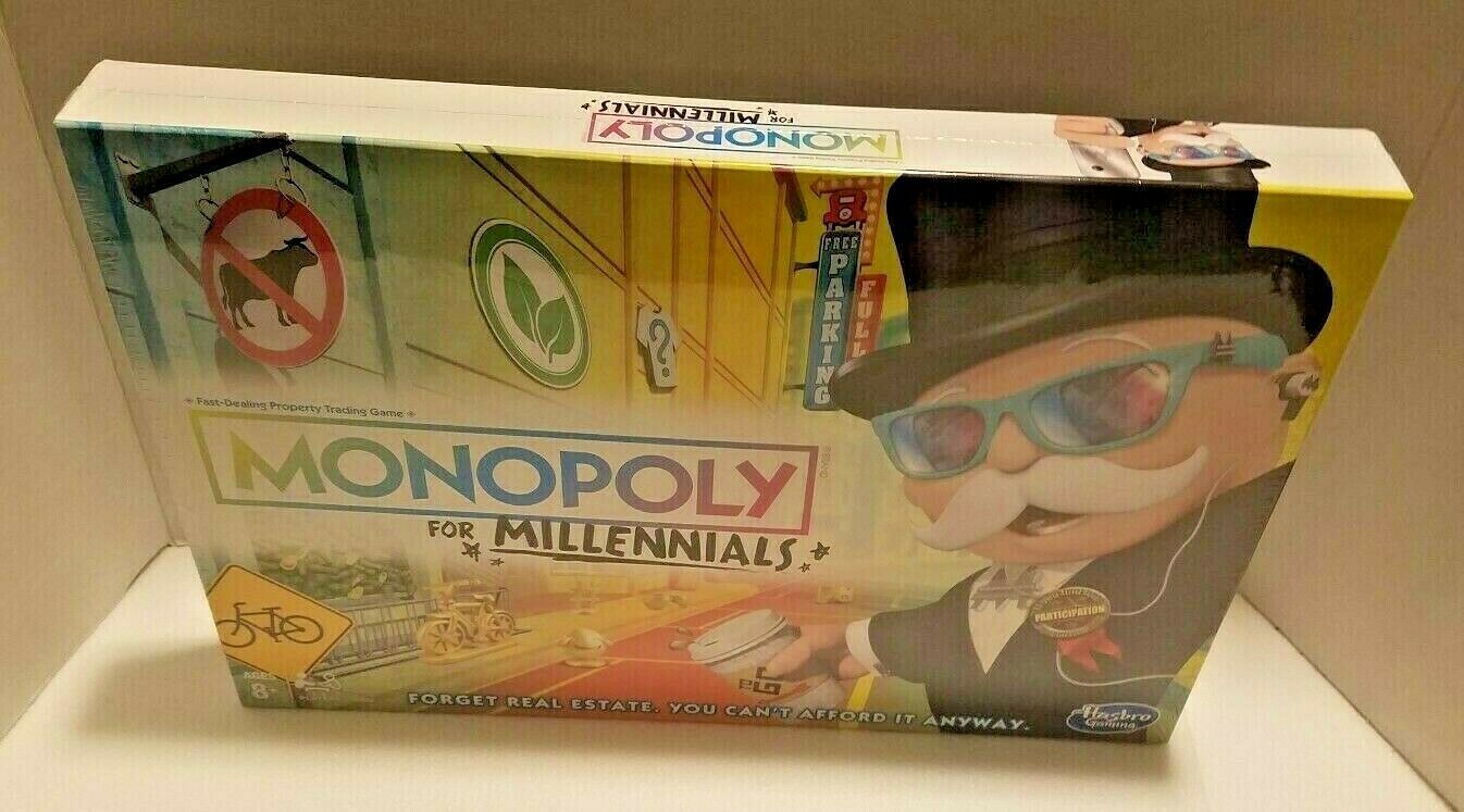 Monopoly For Millennials Edition Board Game Factory Sealed