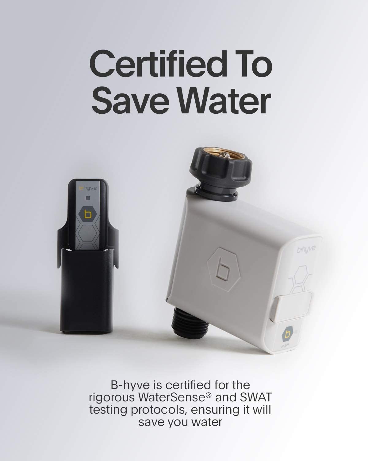 Gray Orbit 21004 BHyve Smart Hose Faucet Timer With WiFi Hub, Alexa