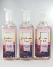 (3) Bath & Body Works Blackberries & Basil Deep Cleansing Gel Hand Soap 8oz - $32.43