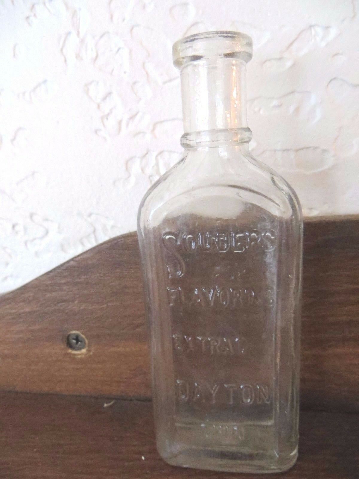 Souders flavoring extract embossed 1900's Dayton OHIO unique opothecary