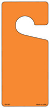 Orange Solid Blank Novelty Metal Door Hanger - $12.95