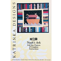 Noahs Ark Quilt Pattern by Kathy Boudreau for Katrinka Designs, Applique - $5.44