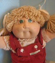 Cabbage Patch Kids 16&quot;, Xavier Roberts baby doll BLONDE yarn hair  ok - $18.00