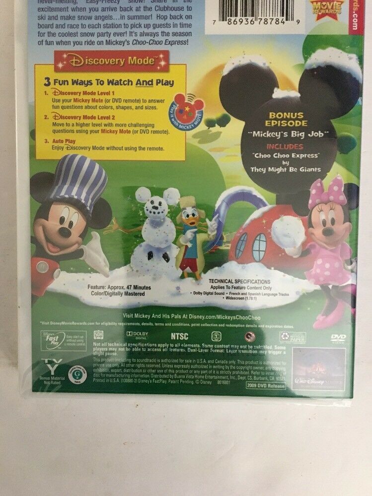 Mickey Mouse Clubhouse: Choo-Choo Express(DVD,2009)RARE VINTAGE-SHIP N ...