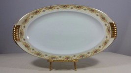 Meito China The Windsor Shape 17&quot; Oval Serving Platter 22K Gold Accents ... - $49.99