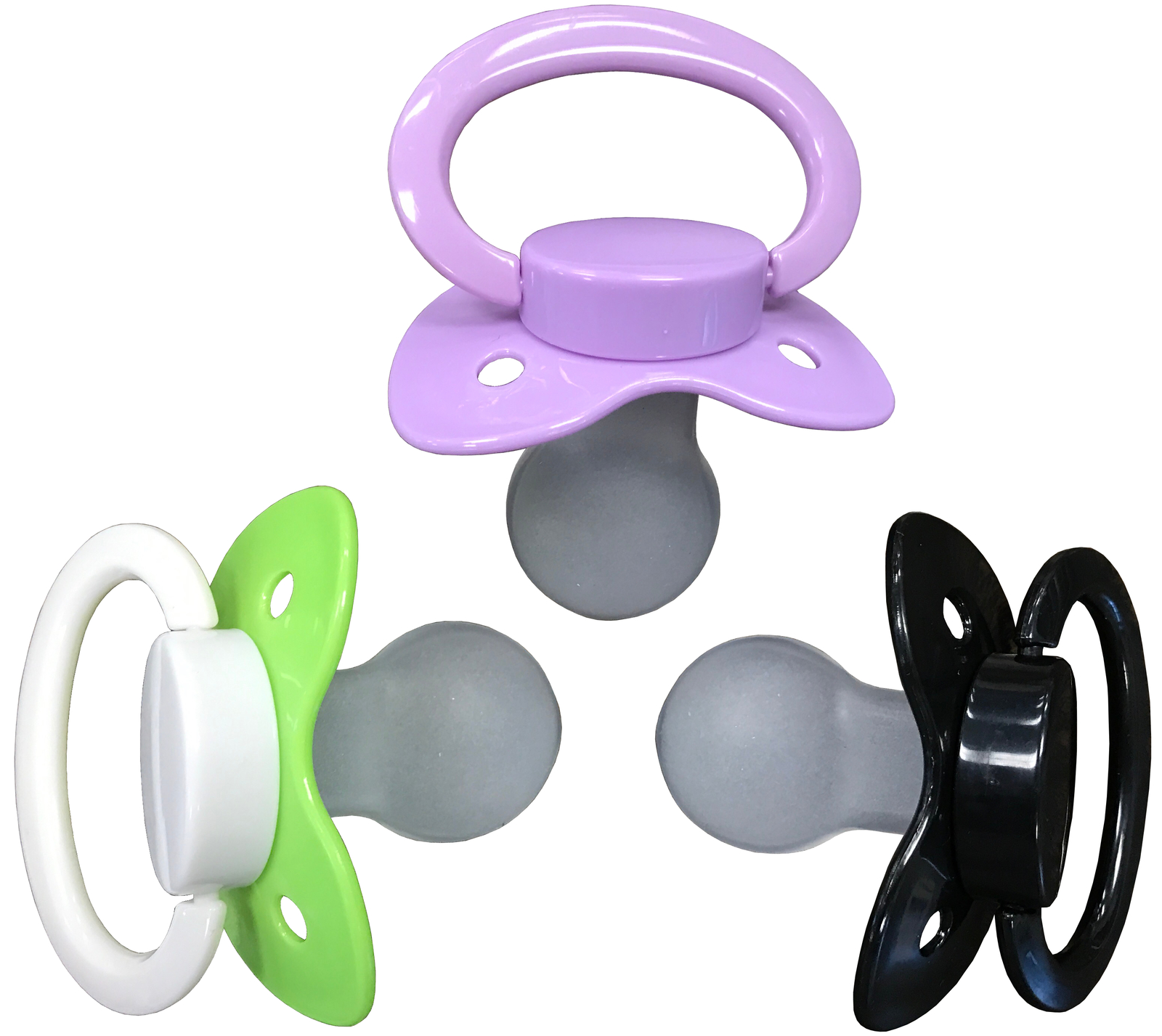 Adult Sized Pacifier Dummy For Adult Baby Abdl Bigshield Three Paci Pack Neon Gr Pacifiers