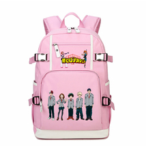 My Hero Academia Kid Backpack Schoolbag Bookbag Daypack Pink Large Bag I - $38.99