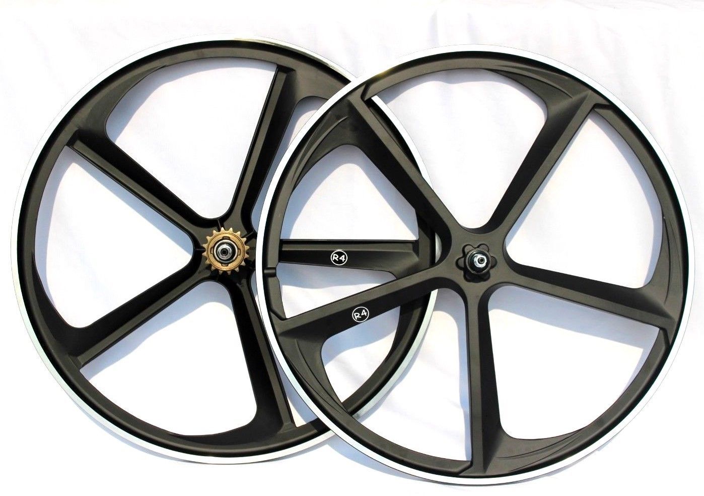 R4 29" BMX 5Spoke Magnesium Alloy Wheel set Wheels Rims W/ Freewheel