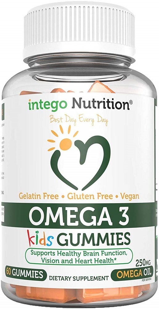 Kids Omega 3 Gummies with Flax Oil | 250mg Omega Oil Chewable Dietary Supplement