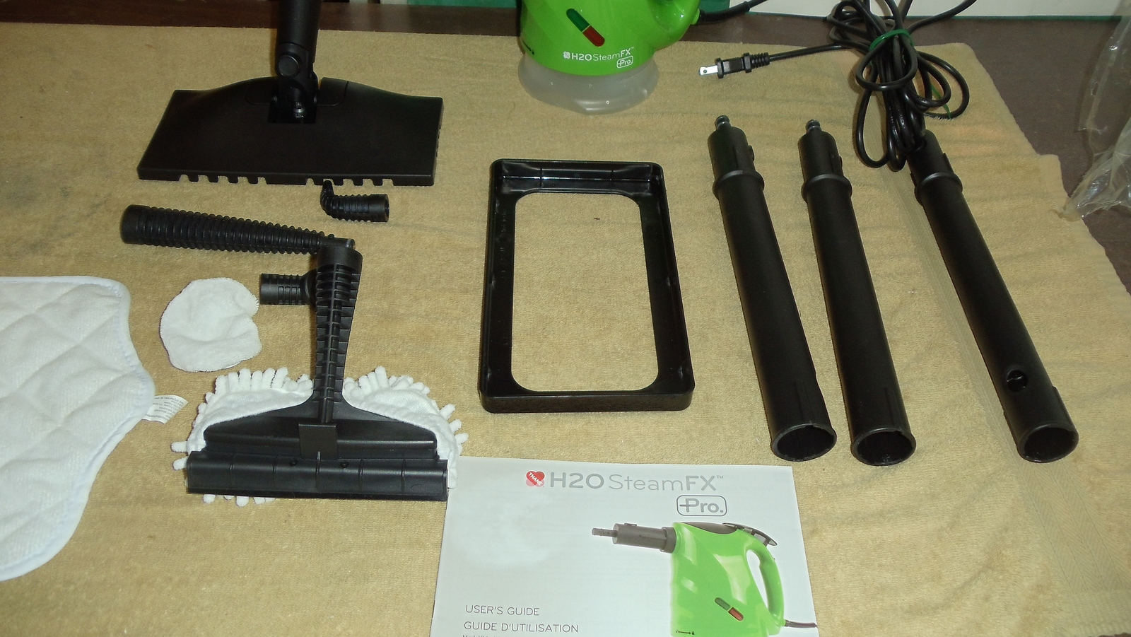 H2O SteamFX Pro 5 in 1 Hand Held Portable Steam Cleaner System KB009C