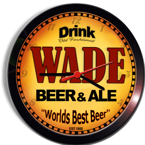 WADE BEER and ALE BREWERY CERVEZA WALL CLOCK - $29.99
