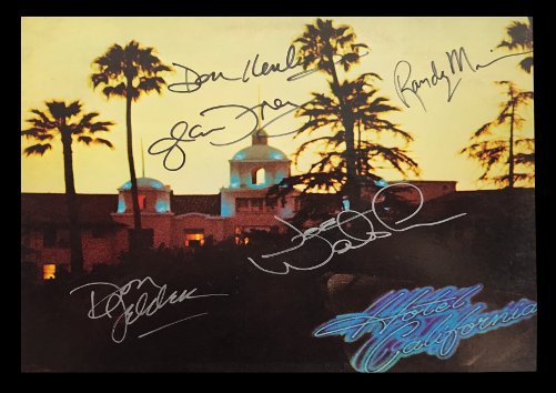 The Eagles Hotel California Signed Autographed A4 Poster Memorabilia ...