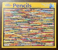 White Mountain Hundreds & Hundreds of Pencils 1000 Pc Jigsaw Puzzle NEW SEALED - $13.78