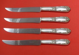 Splendor by International Sterling Silver Steak Knife Set 4pc Texas Sized Custom - $286.11