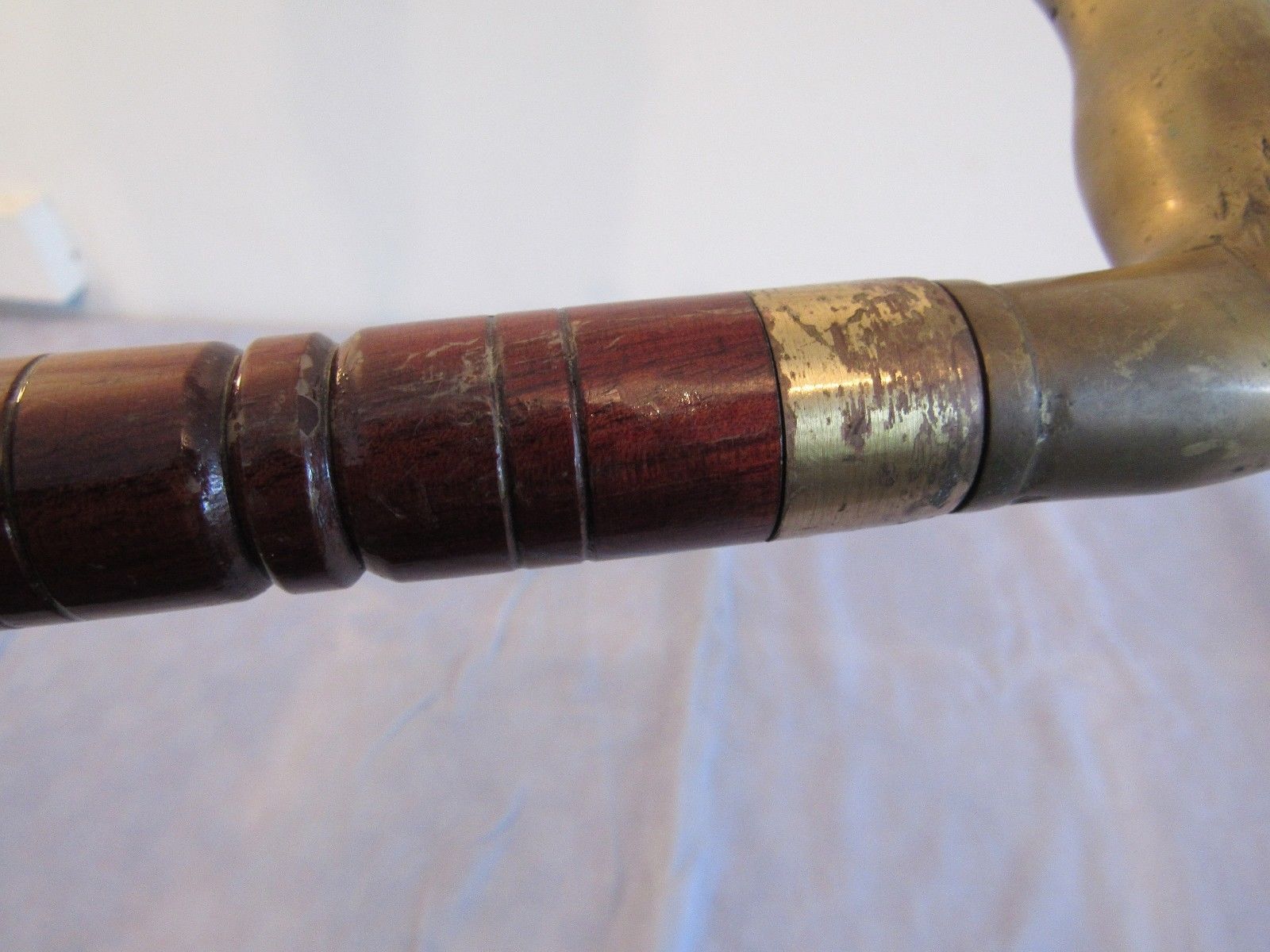 Details about / Vintage Nautical Collectible Brass EAGLE Handle Brown Wooden Walking Stick Cane