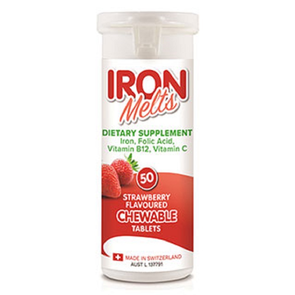 Iron Melts - 50 Chewable Tablets