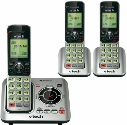 NEW VTECH DS6621 BLACK/SILVER DECT 6.0 PHONE HANDSET FOR DS-6621-X 