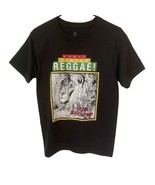 Reggae T Shirt Roots Rockers Reggae Cool Runnings Lion Adult Small Black  - $17.75