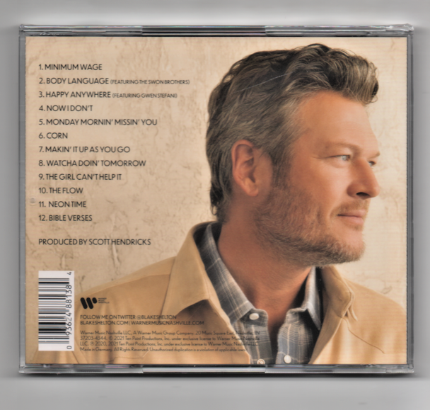 Blake Shelton Body Language 2021 CD Happy Anywhere Gwen Stefani - CDs